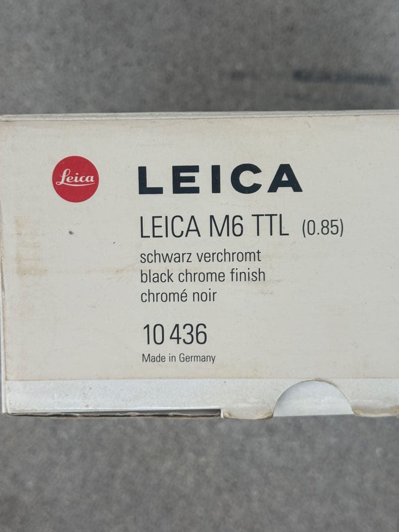 【希少】LEICA M6 TTL (0.85) black chrome