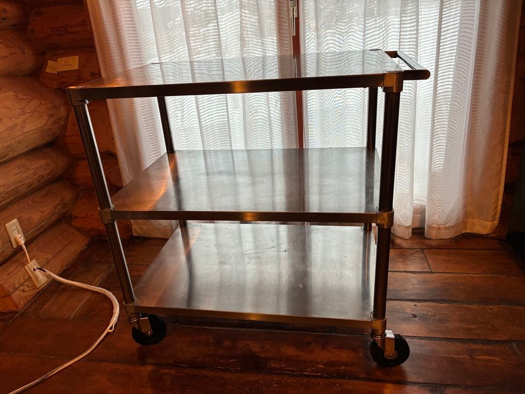 業務用3段ステンレスワゴン　キャスターストッパー付W970 D600 H950