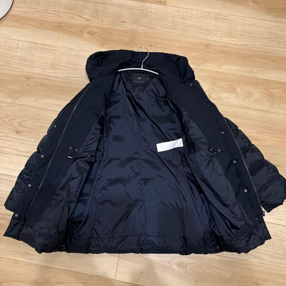 【✨美品✨】23区シレータフタ ミドル丈 ダウンコート　サイズ42 ネイビー系