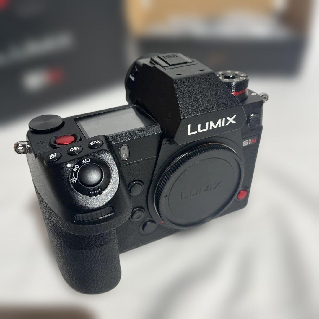 【極美品】Panasonic LUMIX S1H（ショット数742）・ケージ付き