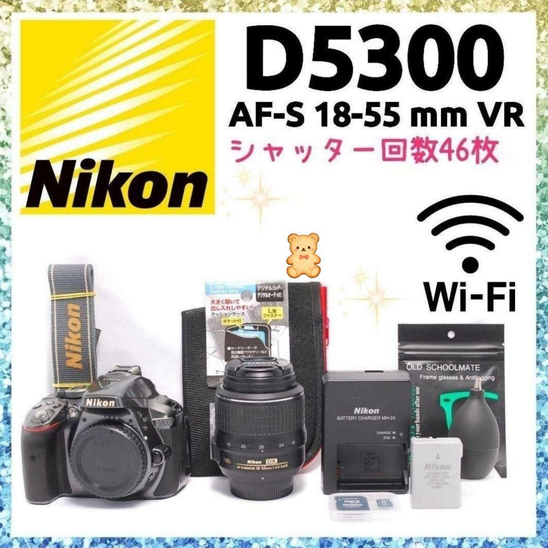 ❤即購入1000円OFF❤ ニコン D5300 シャッター46枚 グレー