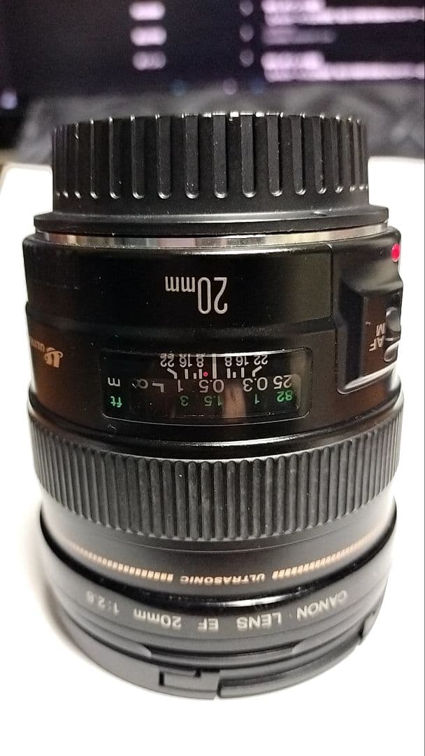 【美品】 Canon キャノン EF 20mm F2.8 USM フルサイズ対応