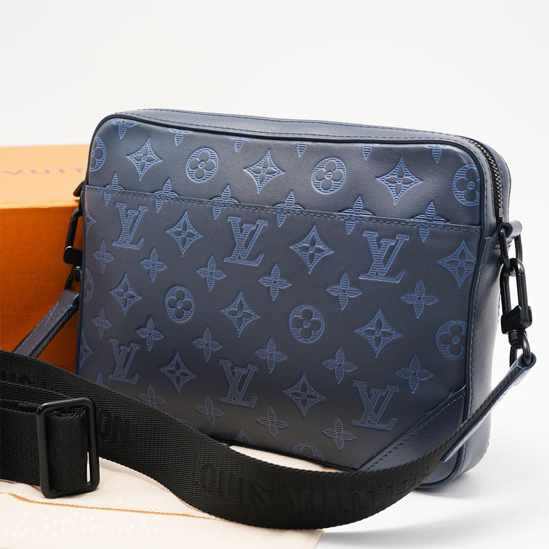 【極美品】ルイヴィトン モノグラムシャドウ デュオ メッセンジャー M45730