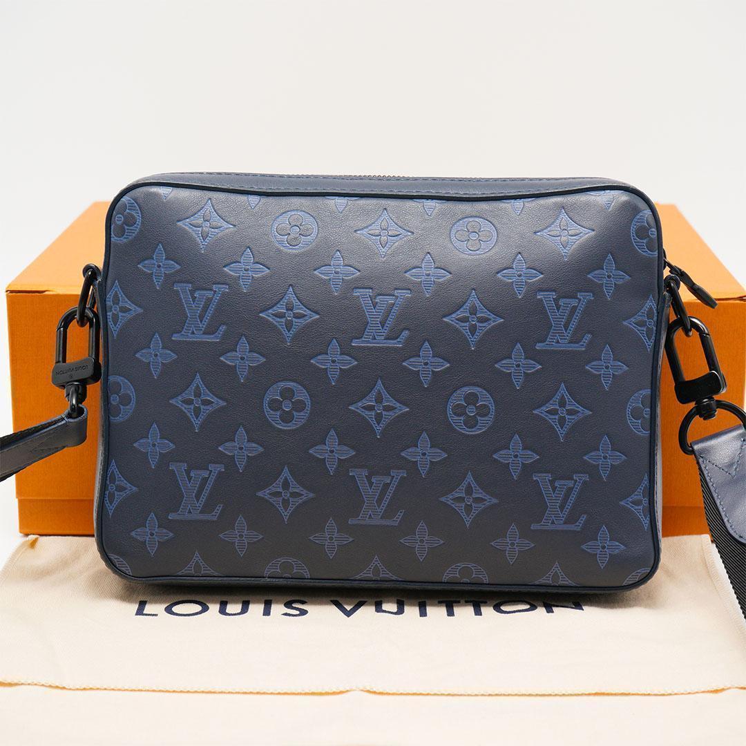 【極美品】ルイヴィトン モノグラムシャドウ デュオ メッセンジャー M45730