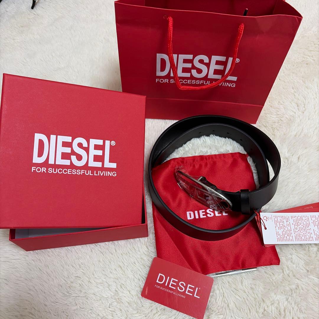 DIESEL ブラック レザーベルト