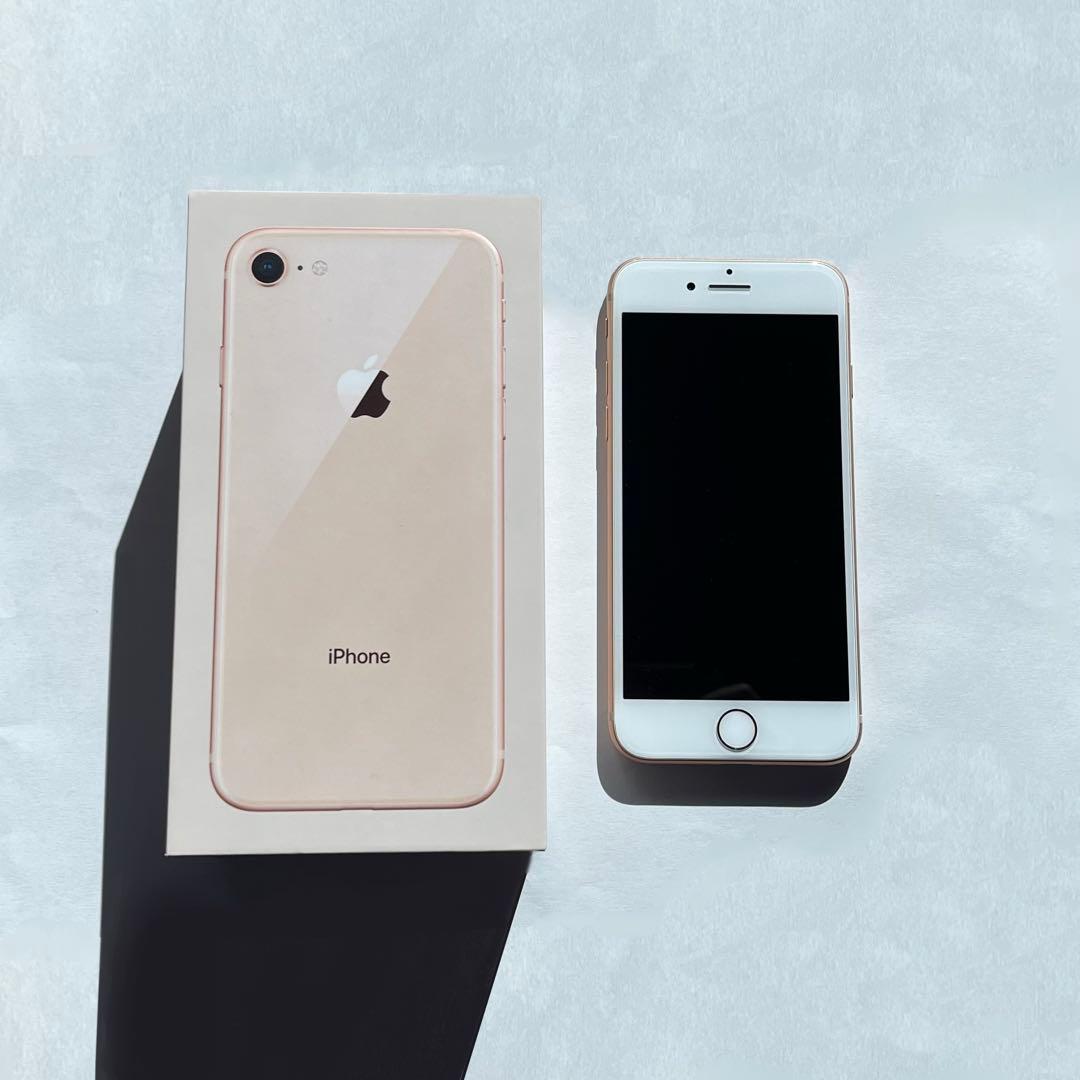 Apple iPhone 8 ローズゴールド 本体 SIMロックなし 箱付き