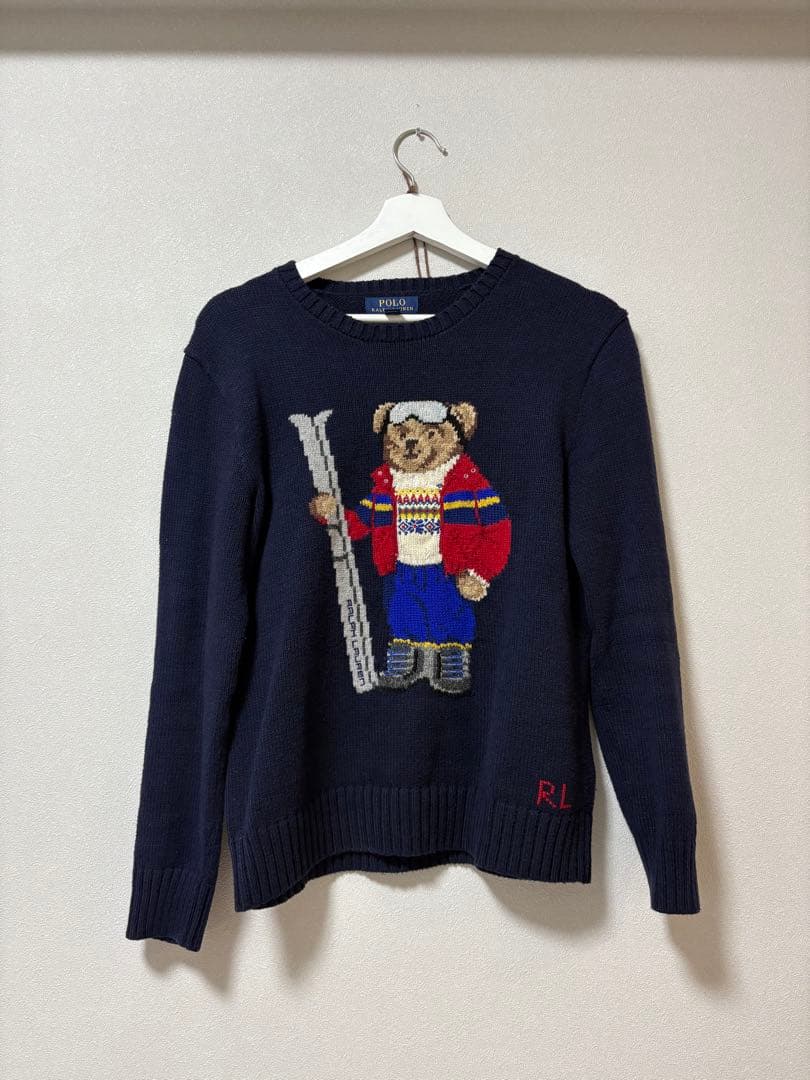 ポロラルフローレン ポロベア ニット セーター　ネイビー