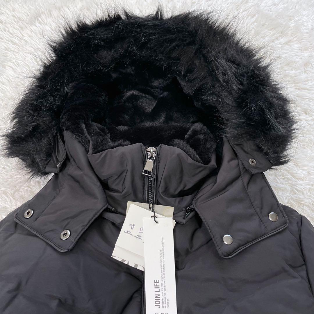 新品✨️ZARA ザラ 美シルエット グレーダックダウンジャケット シームレス M