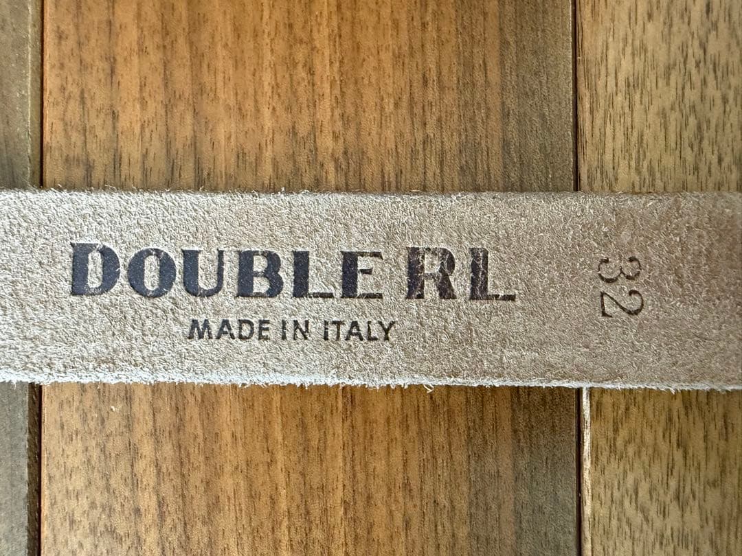 新品未使用RRL ヴィンテージ加工 プレーンベルト ダークブラウン 32インチ