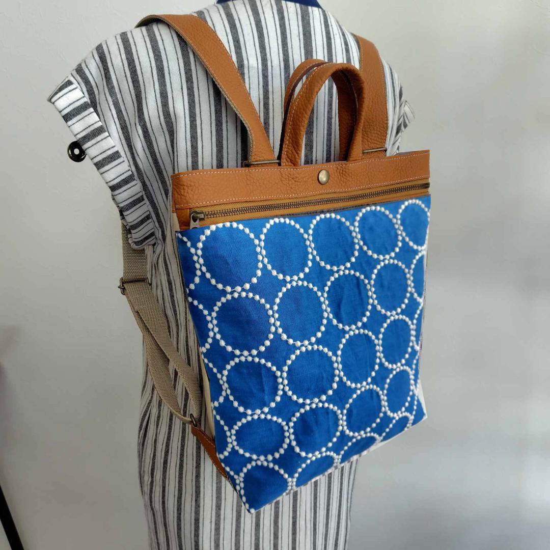 ミナペルホネン/2025tambourineタンバリンブルー/A４サイズトートリ