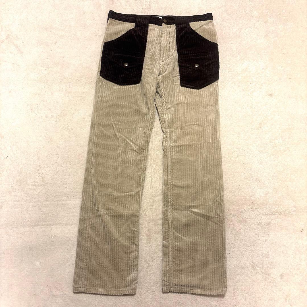 激レア⭐️02AW NUMBER NINE コーデュロイパンツ ツートン　サイズ4