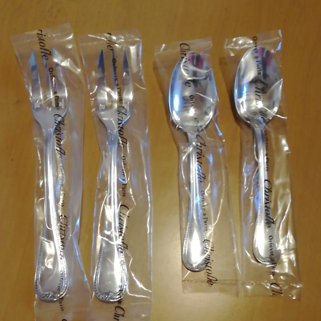 クリストフル　マルメゾン　デザートフォーク　スプーン