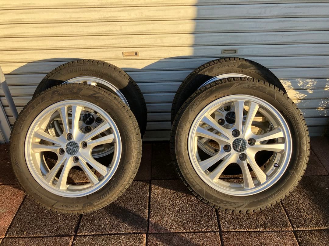 三菱アイ　ブリヂストン ブリザックVRX3 スタッドレスタイヤ・ホイールセット