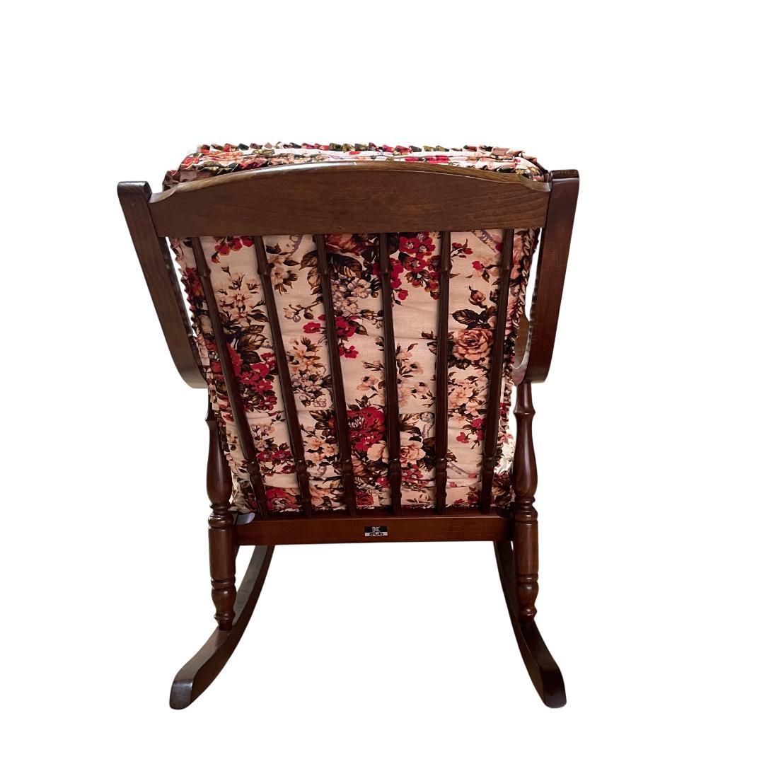 柏木工 KASHIWA 旧ロゴ ロッキングチェア 花柄クッション かしわ