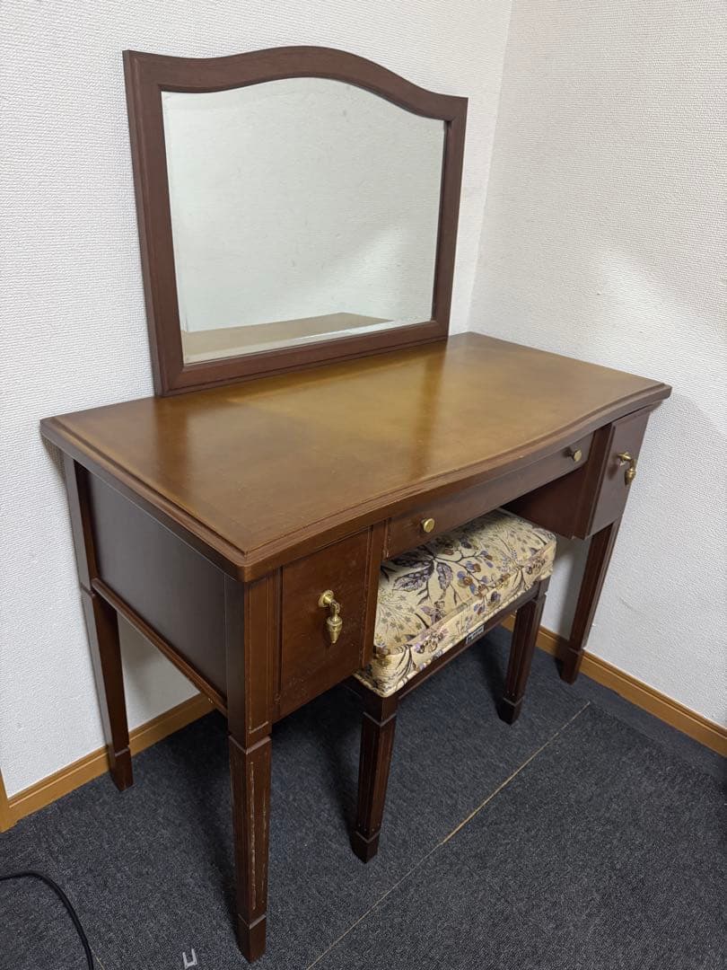 マルニ木工 maruni 地中海 ドレッサー ミラー鏡 化粧台 アンティーク