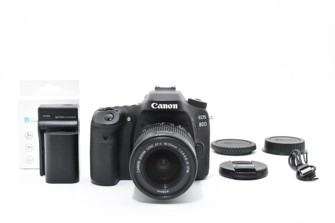 ■美品■Canon キヤノン EOS 80D＋18-55 IS STM