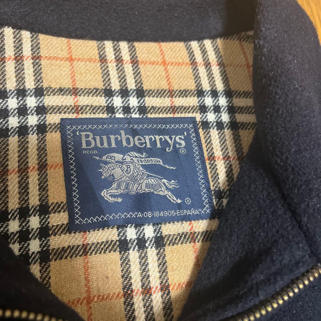 Burberrys バーバリー　ウール　ハリントンジャケット　ネイビー　90s