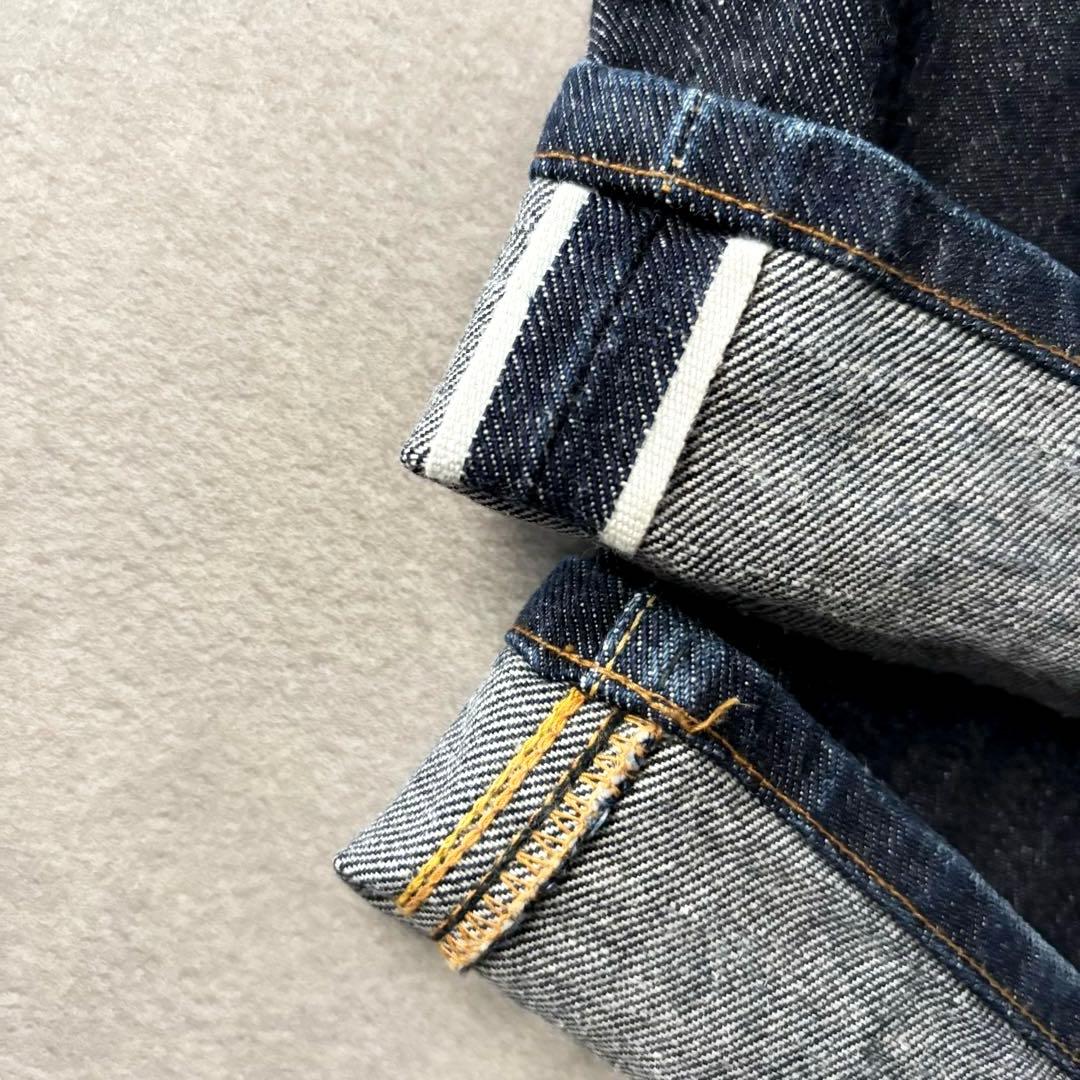 EVIS 初期 2101 手描きカモメ 濃紺 W28×35 セルビッジ 日本製