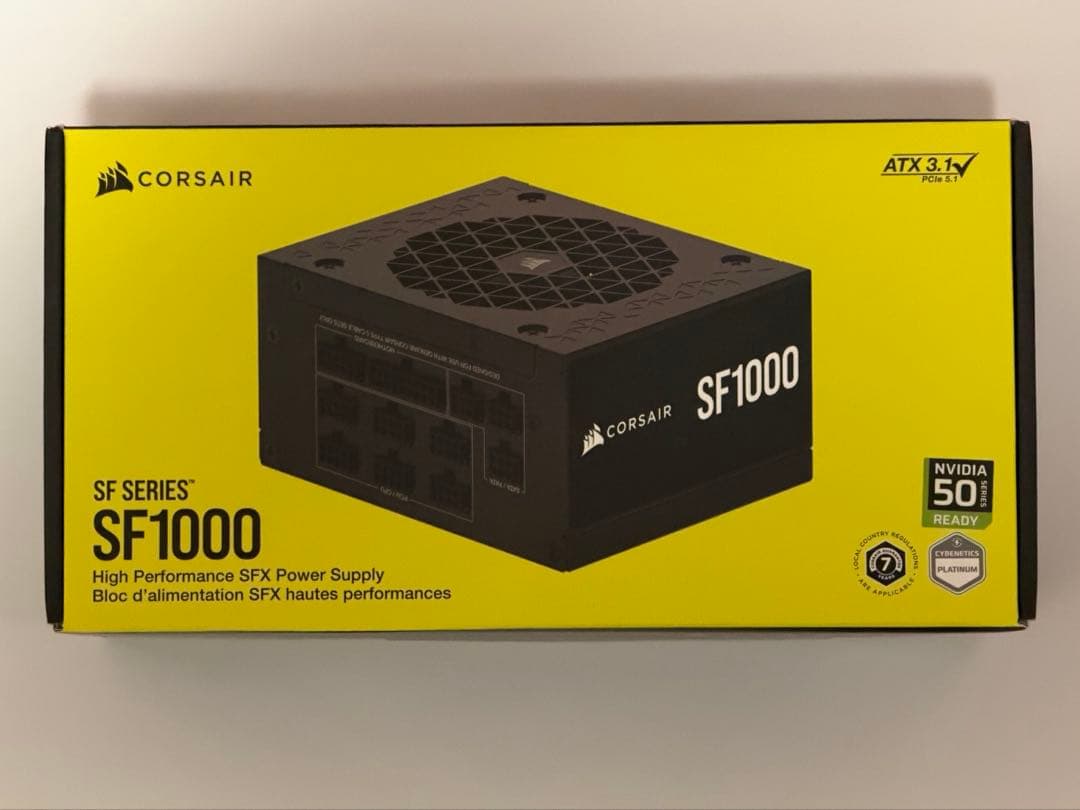 Corsair SF1000 Platinum【保証有/カスタムケーブル付属】