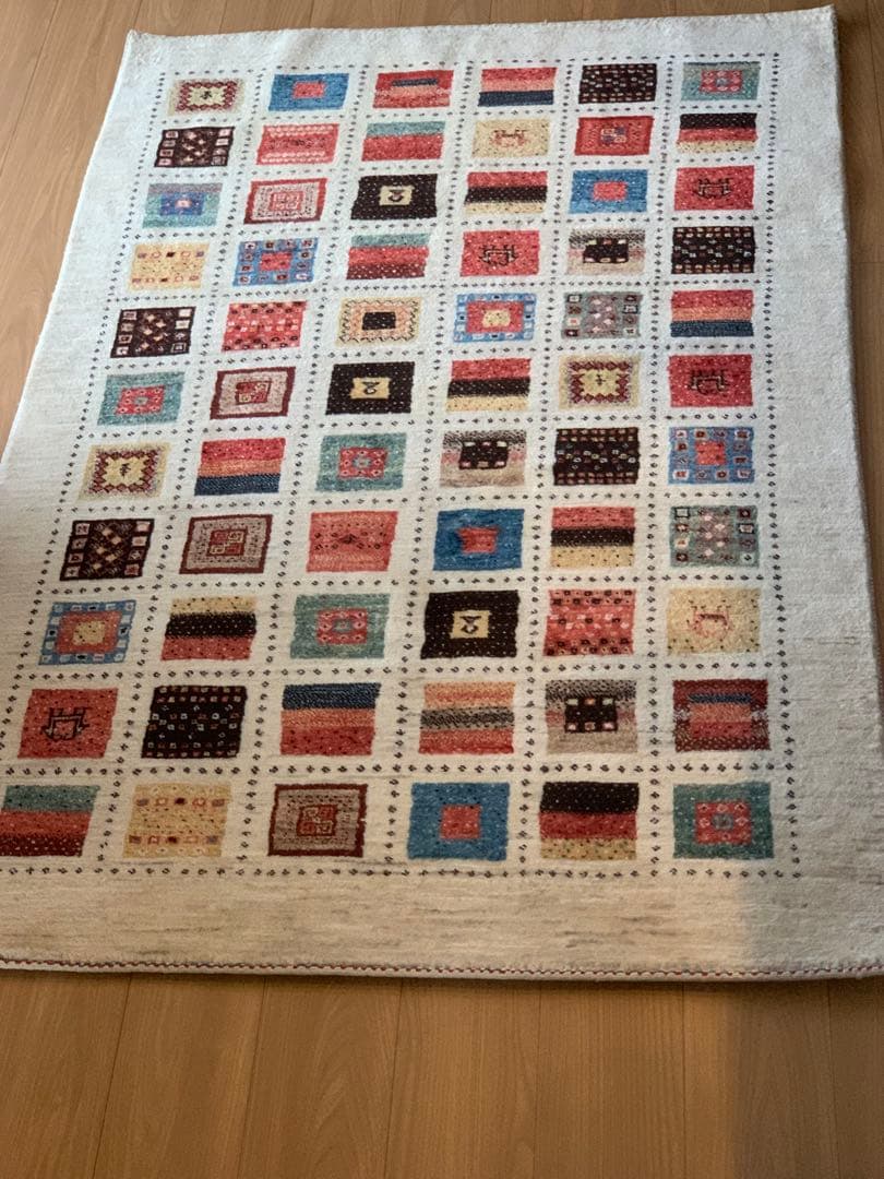 さらにお値下げ中　【美品】ギャッベ　カシュクリ　一点もの