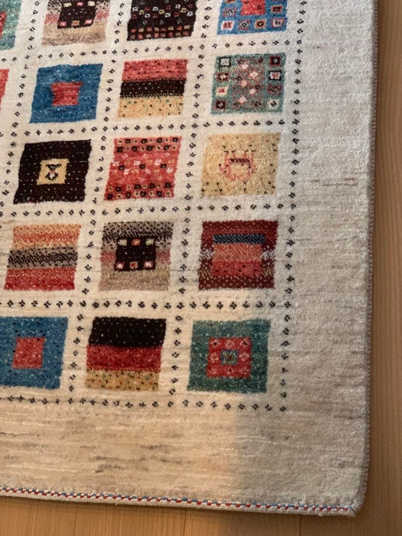 さらにお値下げ中　【美品】ギャッベ　カシュクリ　一点もの