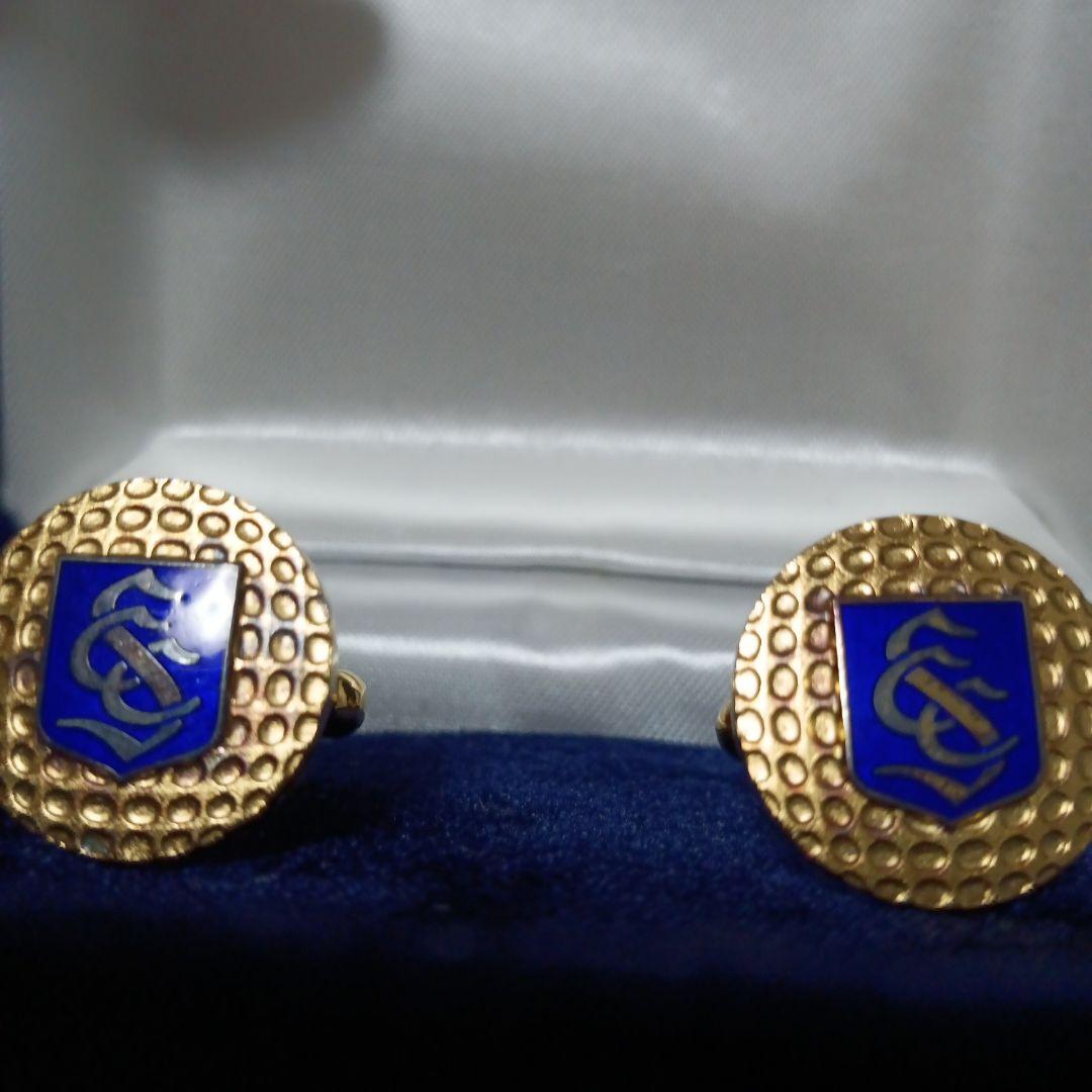 相模カンツリー倶楽部 銀製カフスボタンとK9タイピン