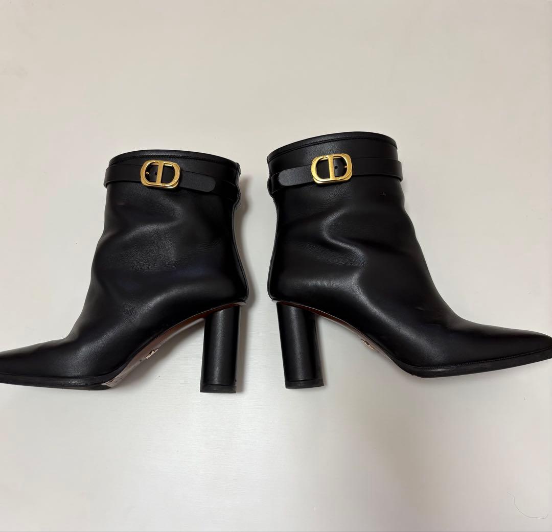 Christian Dior CDバックル アンクルブーツ