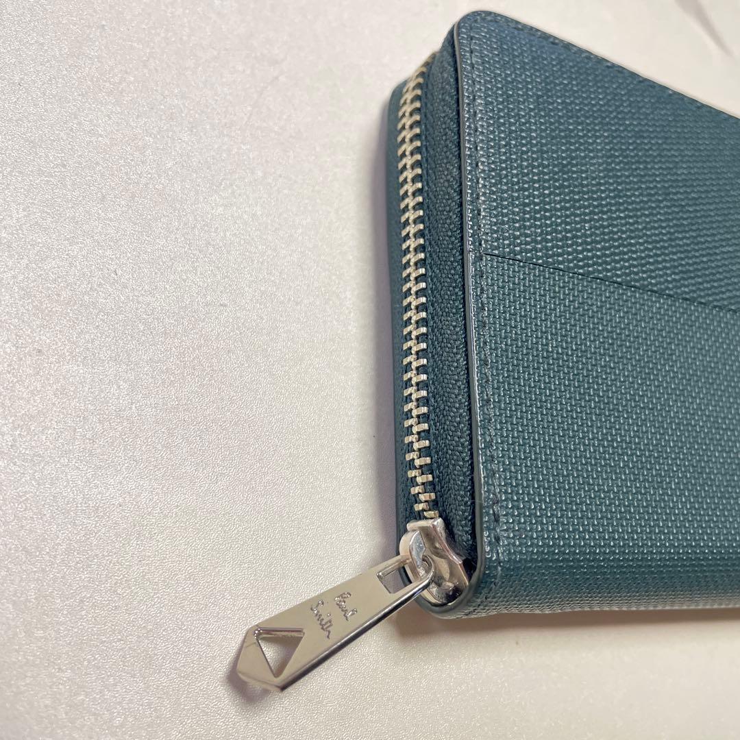 ☆ポールスミス☆マーケトリーミックス　ラウンドファスナー　長財布　グリーン