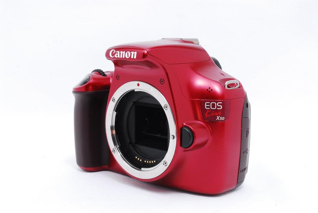 初心者オススメ⭐️Canon EOS kissX50 赤色 一眼レフ