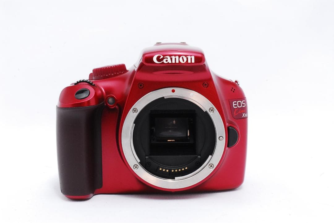 初心者オススメ⭐️Canon EOS kissX50 赤色 一眼レフ