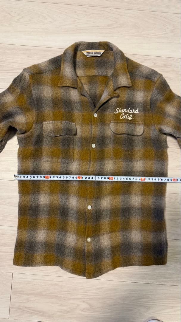STANDARD CALIFORNIA ウール チェック 長袖シャツ シャツ