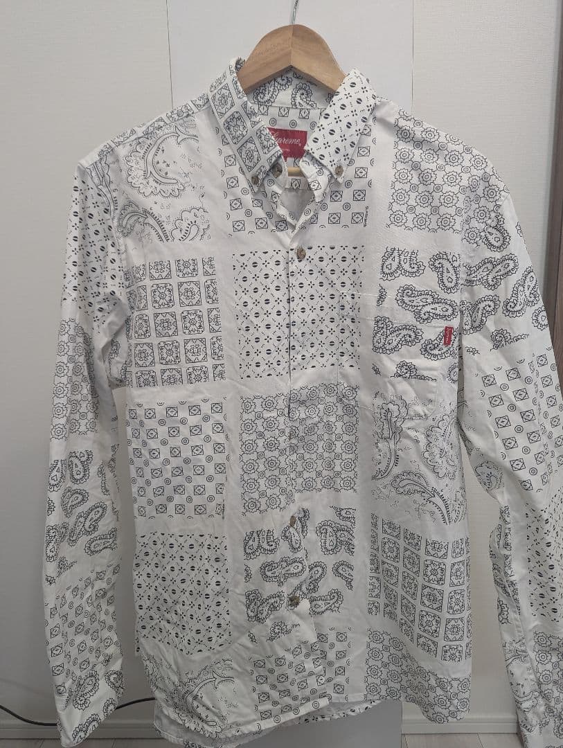 SUPREME シュプリーム　Paisley Grid Shirt