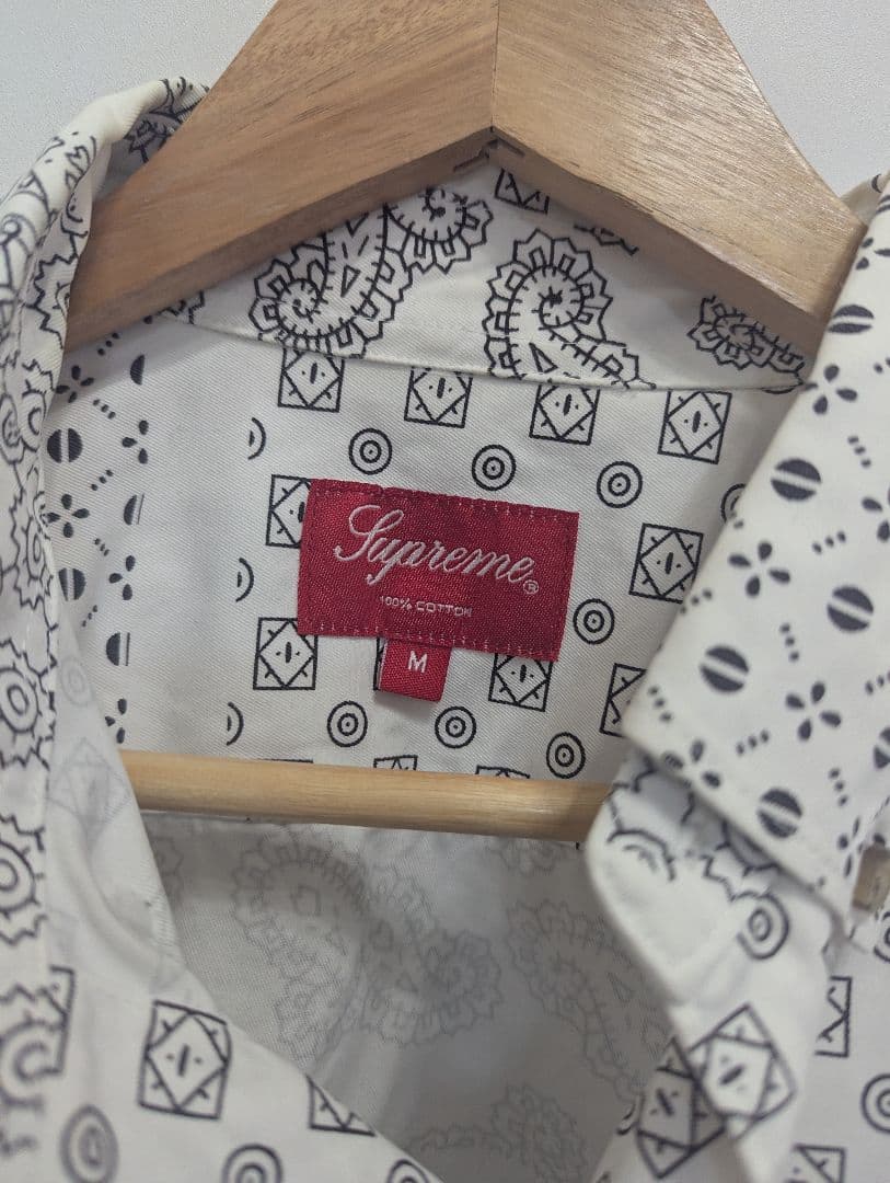 SUPREME シュプリーム　Paisley Grid Shirt