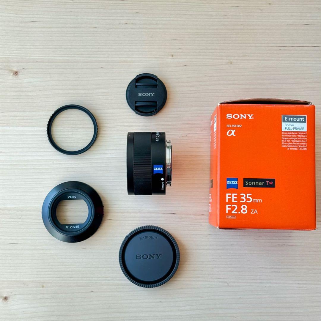【美品】Sonnar zeiss FE 35mm F2.8 ZA レンズ