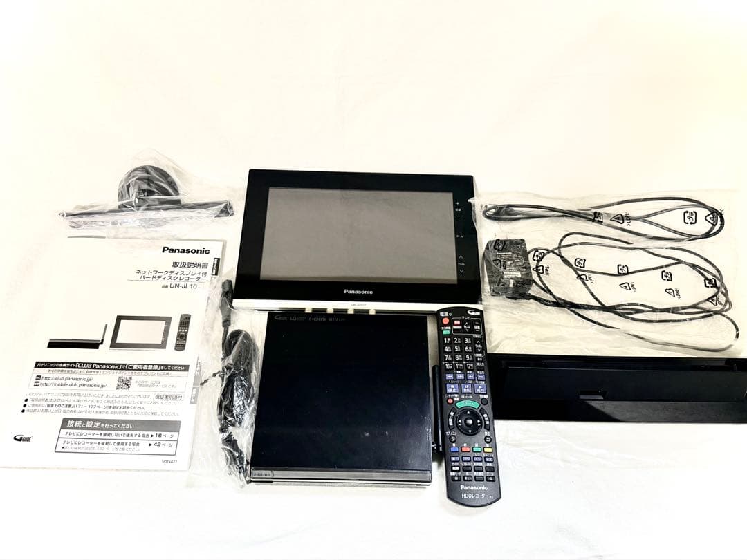 【美品・送料無料】パナソニックディスプレイ付HDDレコーダー UN-JL10T1