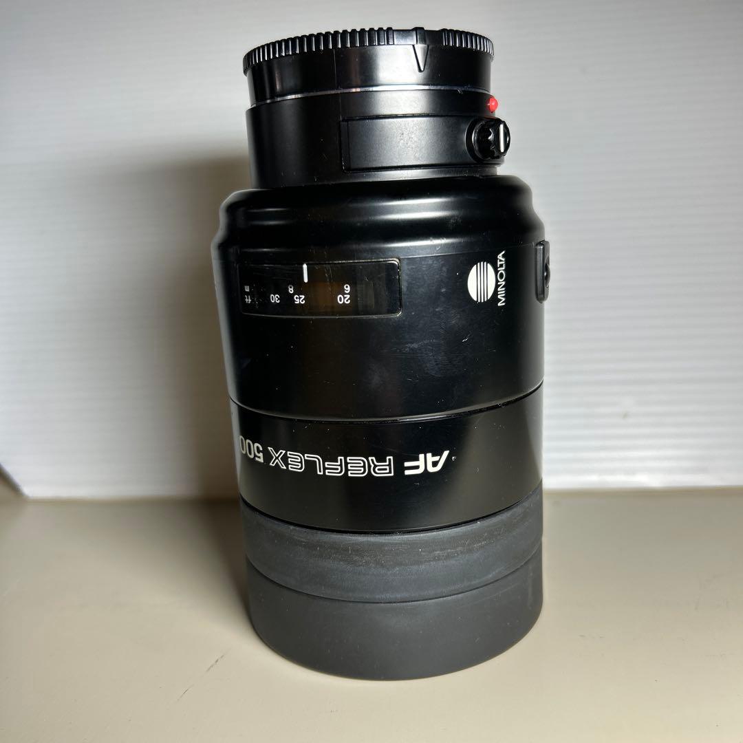 MINOLTA AF REFLEX 500/8レンズ+割れAF28-135無料