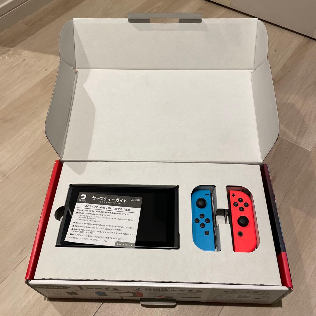 Nintendo Switch 本体 青とオレンジ 【付属品完備】