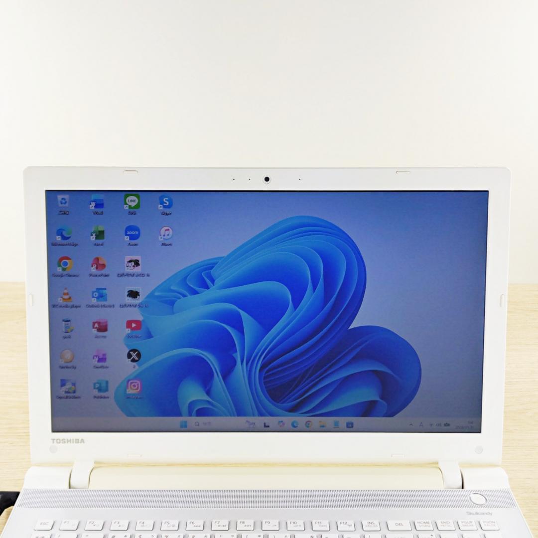 高速SSD☆Corei5☆Win11 東芝ノートパソコン メモリ8GB カメラ付