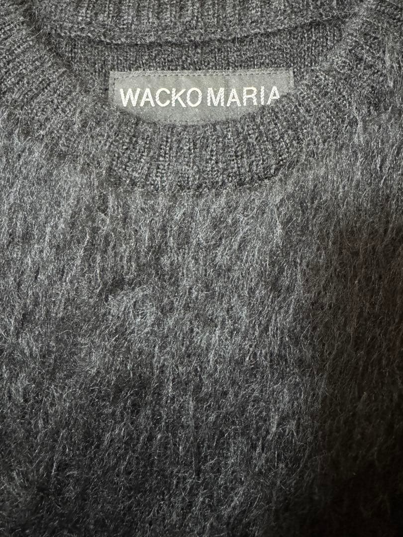 トップス WACKO MARIA MIX MOHAIR CREW NECK SWEATER