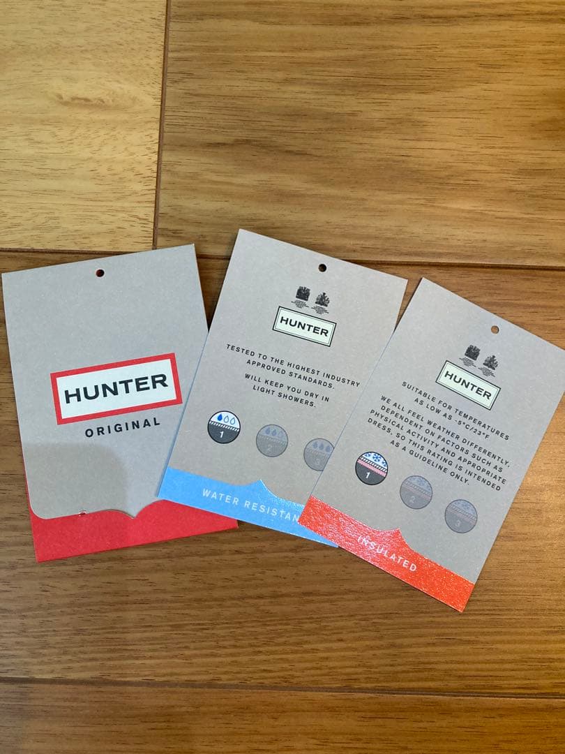 【HUNTER】フード付きブルーロング エコダウンジャケット