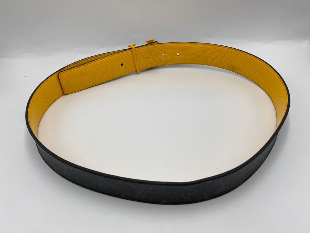 ルイヴィトン サンチュール LV イニシャル リバーシブル ベルト モノグラム