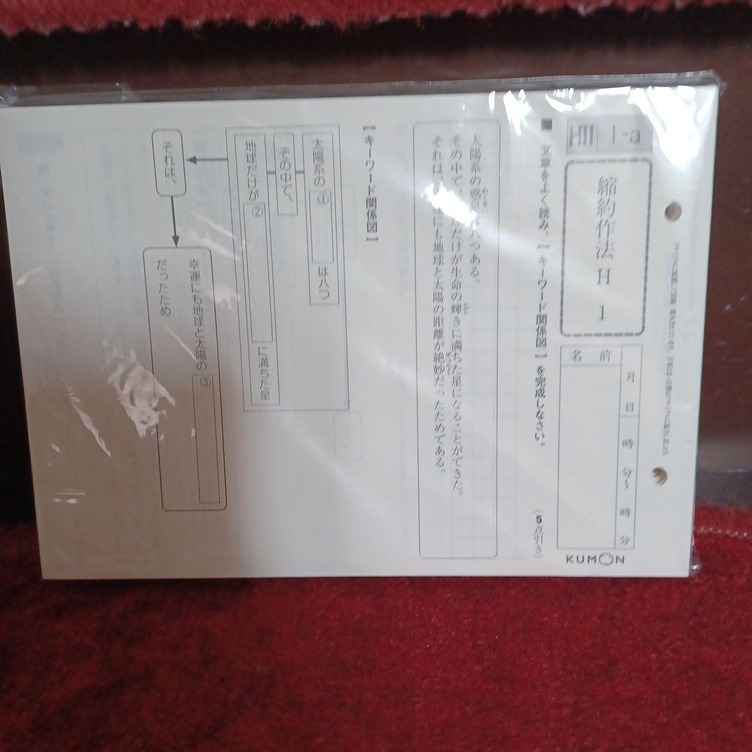 むん　未記入　公文国語　HⅡ　解答つき