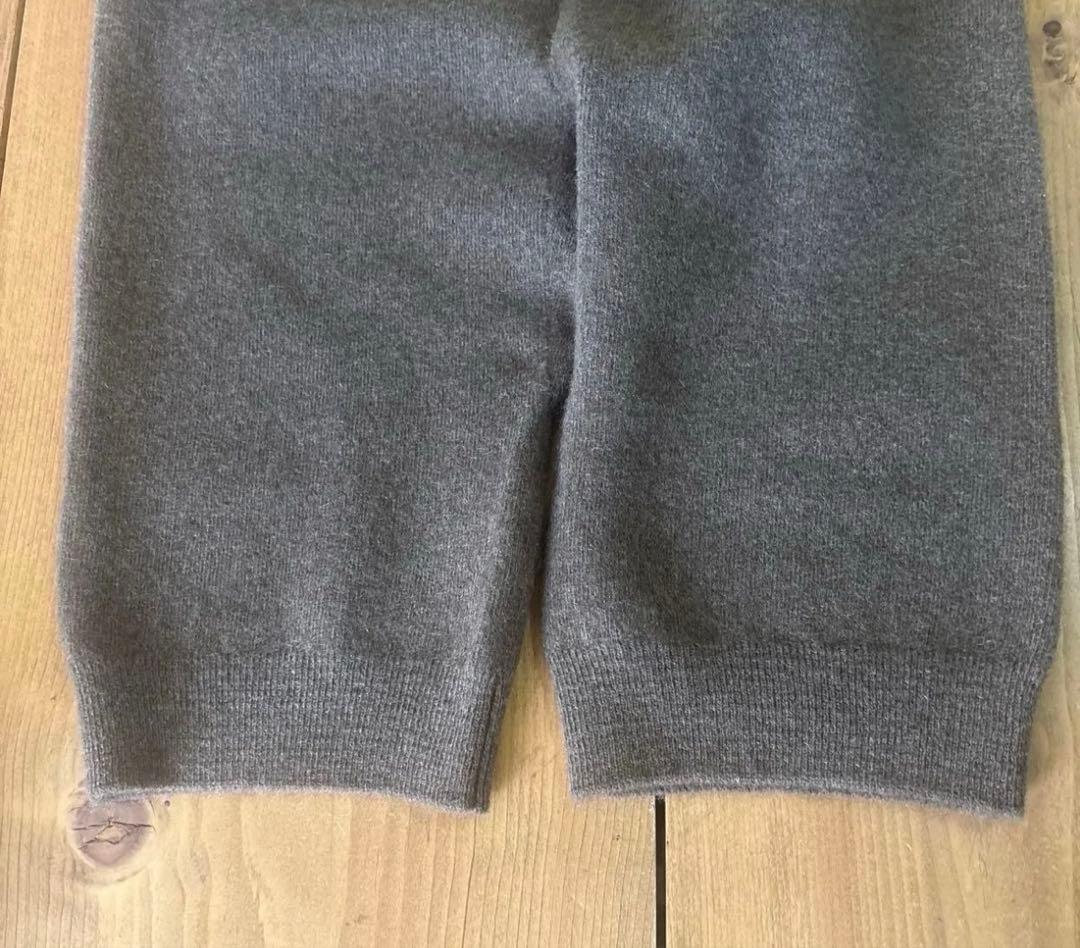 試着のみ美品！wafu. ヤクニットショートレギンス　ワフ　レギンス　ブラウン