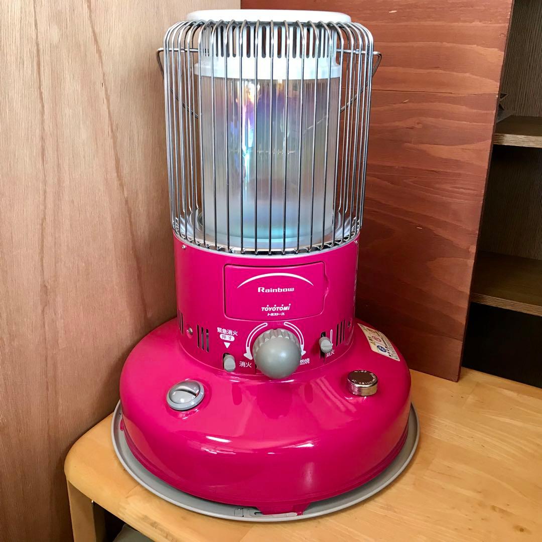 【レアカラー美品】トヨトミ レインボーストーブ ピンク×ホワイト 分解清掃済み
