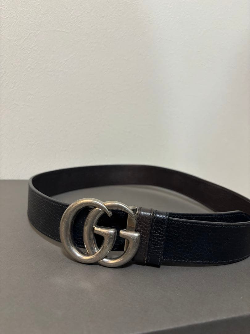 GUCCI GGマーモント ベルト リバーシブル
