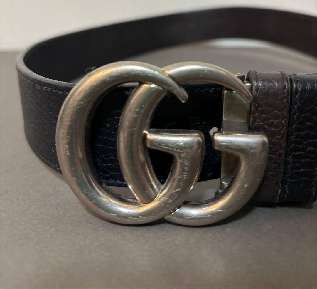 GUCCI GGマーモント ベルト リバーシブル
