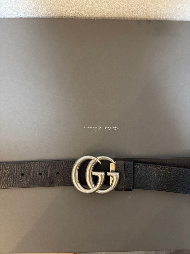 GUCCI GGマーモント ベルト リバーシブル