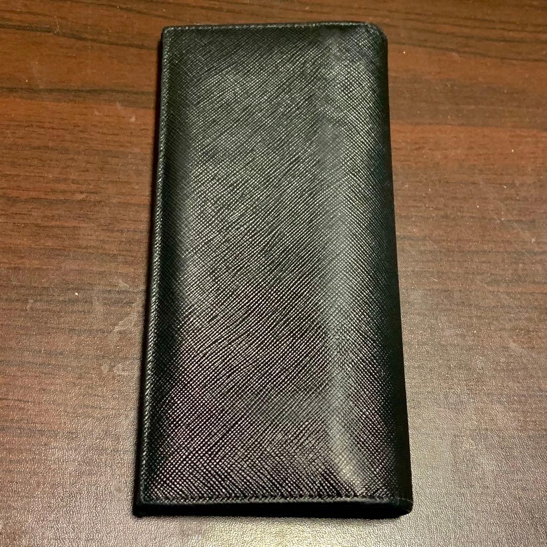 PRADA サフィアーノ ブラック レザー 長財布