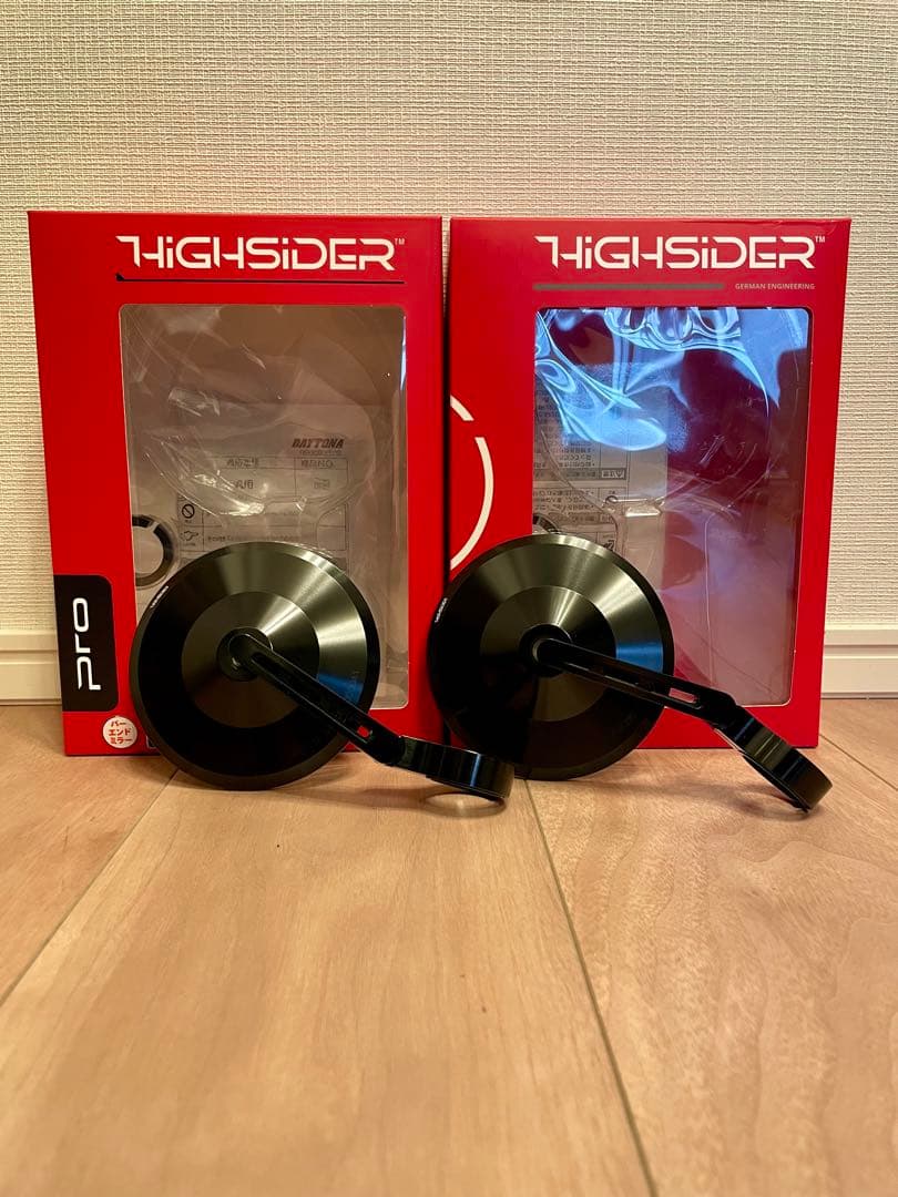 【美品】デイトナ　ハイサイダー　バーエンドミラー モンタナII 2本