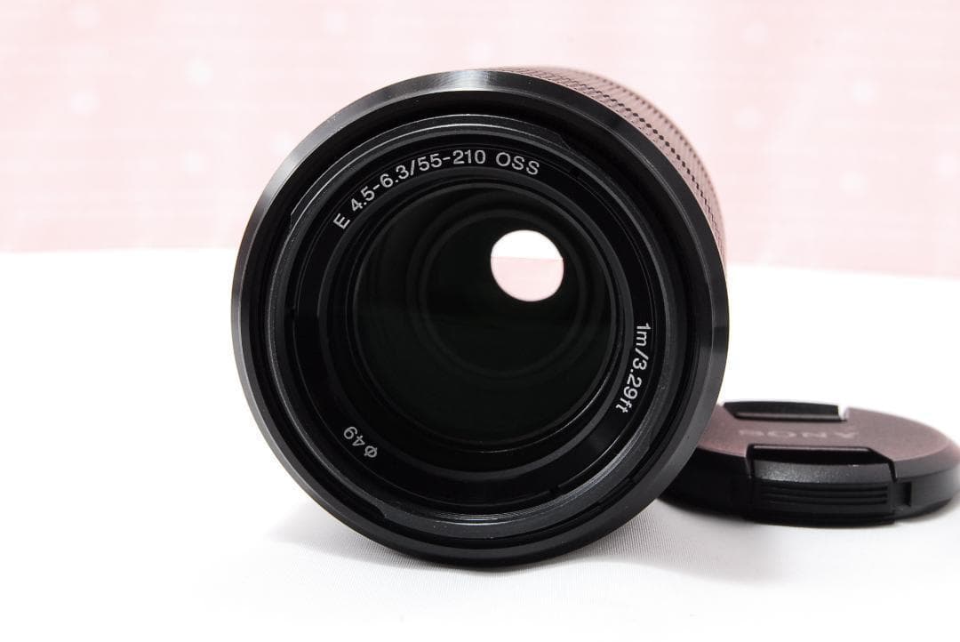 〓望遠レンズ〓ソニー SONY E 55-210mm F4.5-6.3 ブラック